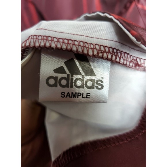 ADIDAS Stella McCartney Run Nylon Active Top Women's Size 36 Small Wine Red - Picture 6 of 9
